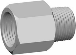 Rustfri Adapter 1/8" NPT - 1/8" BSP